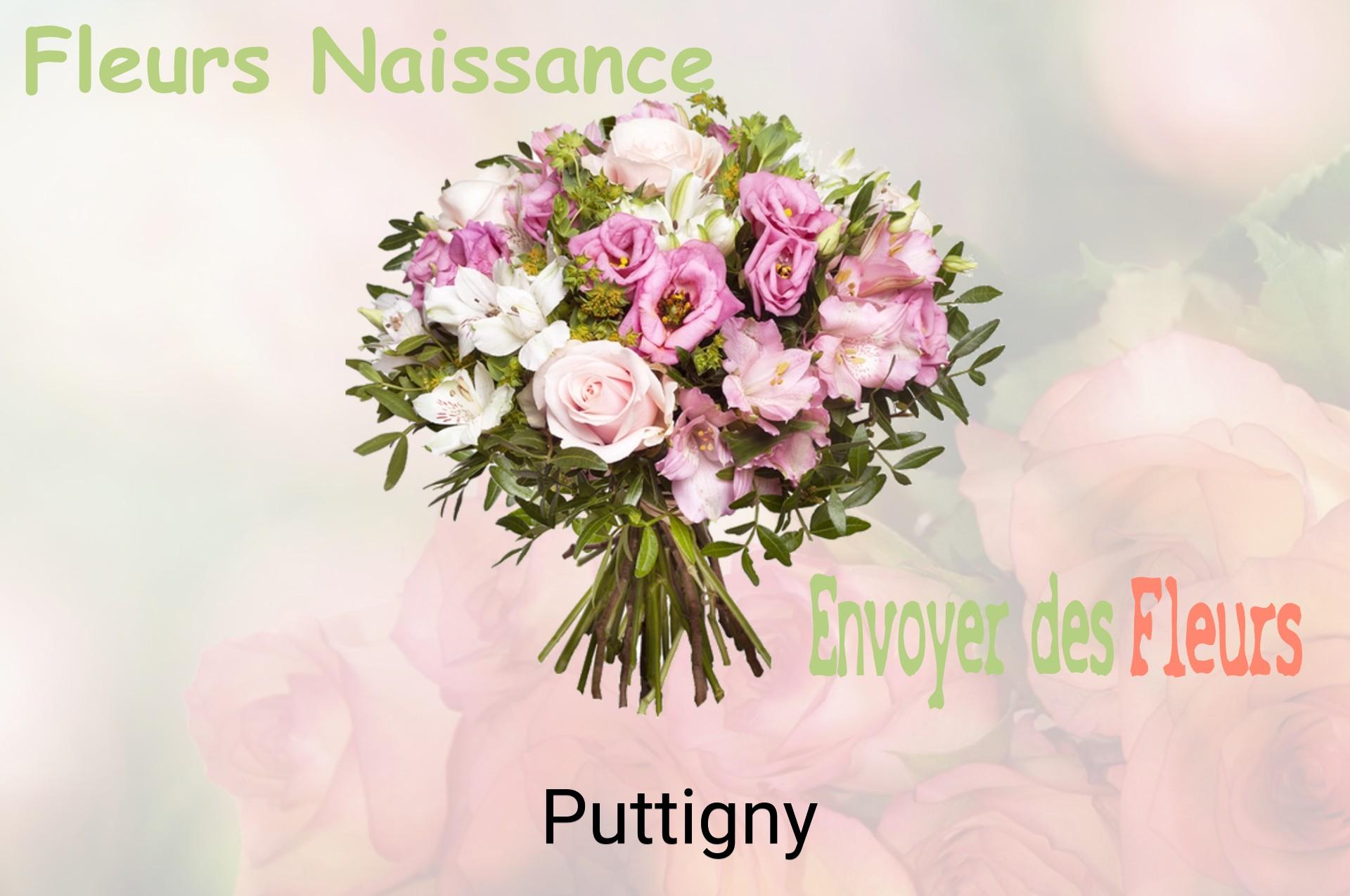 Bouquet de fleurs de naissance livré à Puttigny