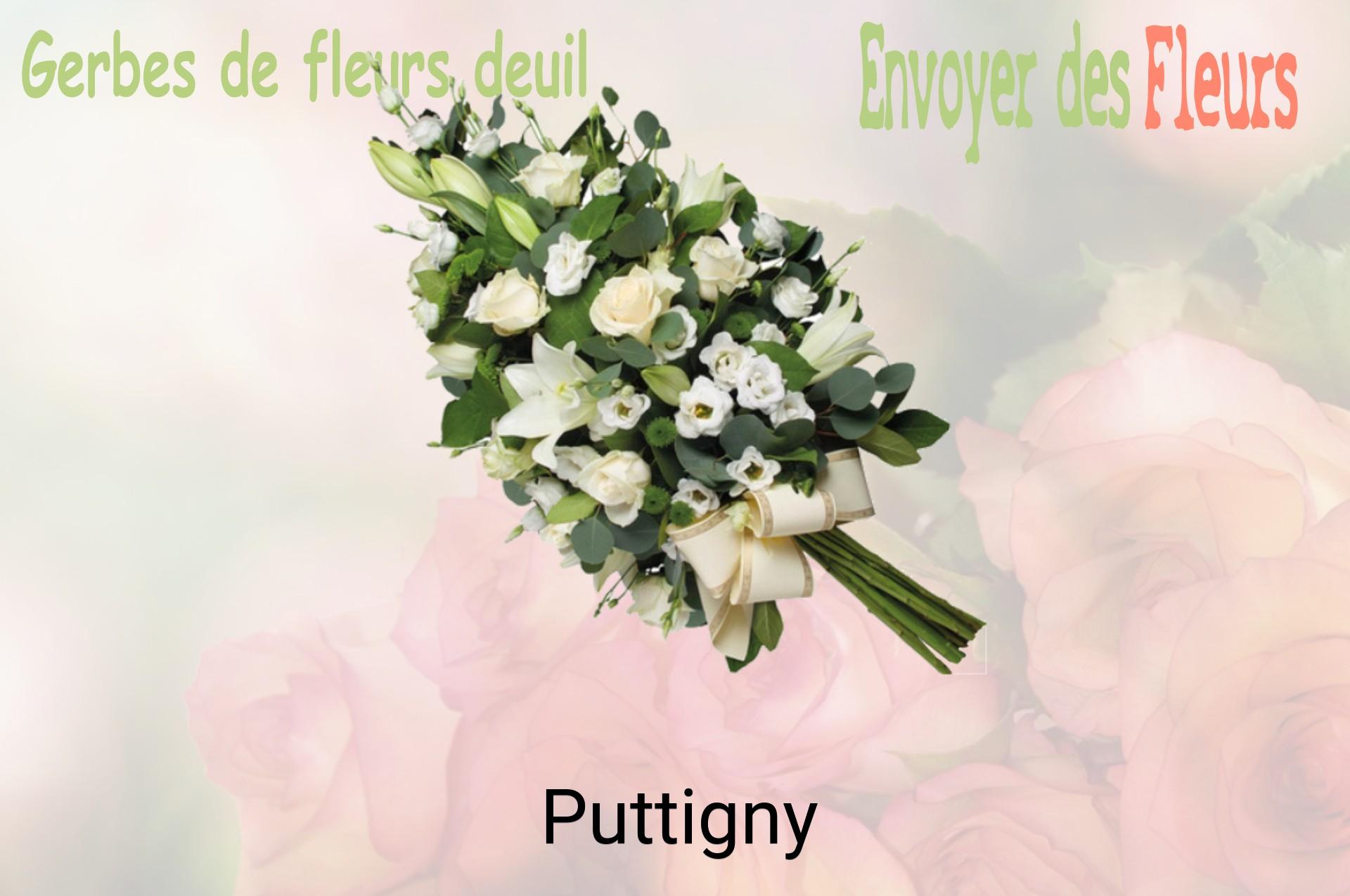 Gerbe de fleurs de deuil livrée à Puttigny